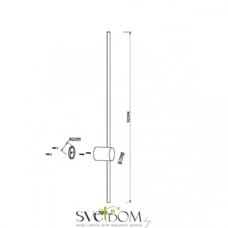 Настенные светильники MOD237WL-L11BS3K Maytoni | Svetdom.by