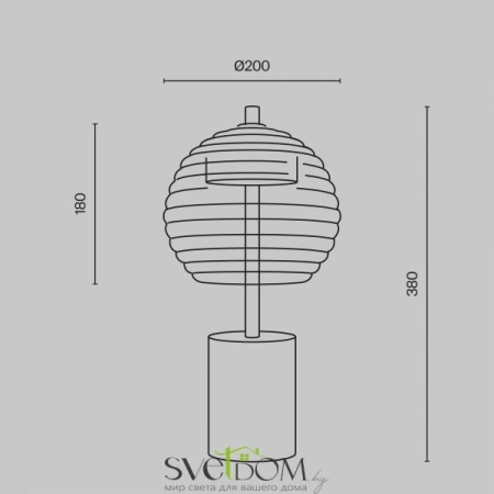 Настольный светильник Maytoni P060TL-L12BK Maytoni