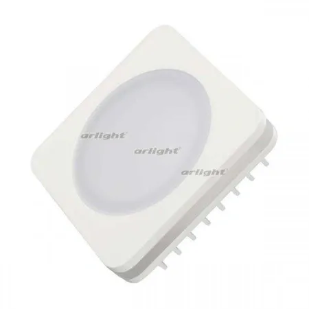 ARLIGHT Светодиодная панель LTD-80x80SOL-5W Warm White 3000K (Arlight, IP44 Пластик, 3 года)