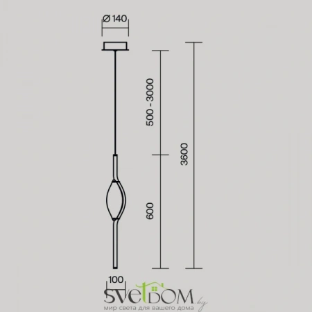 Подвесные светильники Maytoni MOD347PL-L8BS3K от Магазина Svetdom.by
