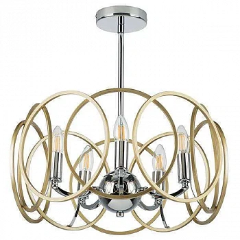 Lightstar 713053 Люстра REGOLO 5х40W E14 ХРОМ/ЗОЛОТО