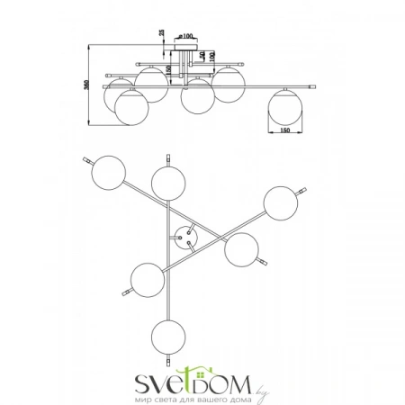 Потолочные светильники Maytoni MOD048CL-06G от Магазина Svetdom.by