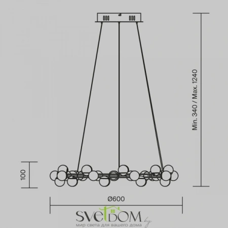 Подвесные светильники Maytoni MOD081PL-L50G3K от Магазина Svetdom.by