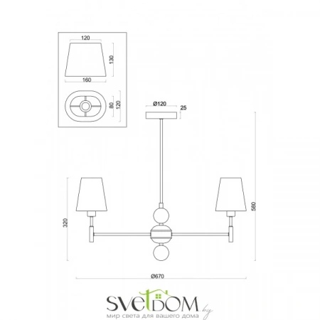 ЛюстрыFR2028PL-03N Freya | Svetdom.by