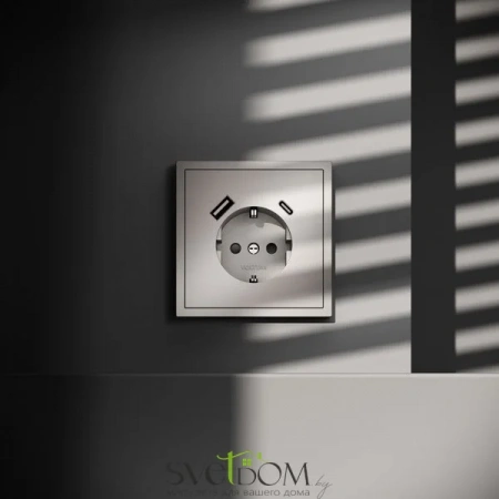 Розетка с USB, A+C Voltum S70 VLS040503  Voltum