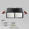 Встраиваемый светильник Technical DL043-02-10W4K-SQ-B-1 Maytoni