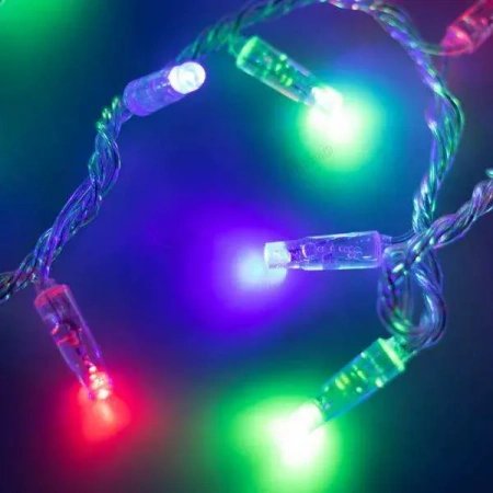 ARLIGHT Светодиодная гирлянда ARD-STRING-CLASSIC-10000-CLEAR-100LED-LIVE RGB (230V, 7W) (Ardecoled, IP65)
