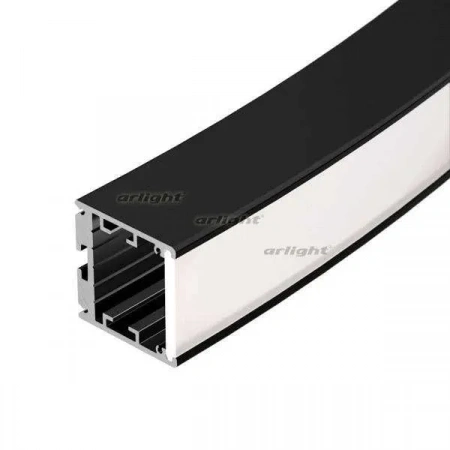 ARLIGHT Профиль SL-ARC-3535-D1500-W90 BLACK (1180мм, дуга 1 из 4) (Arlight, Алюминий)