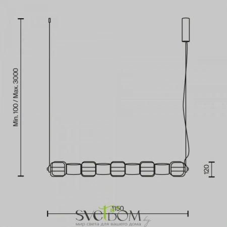 Подвесные светильники Maytoni MOD381PL-L45CH3K от Магазина Svetdom.by