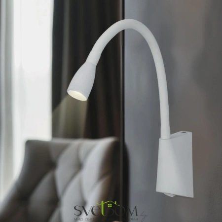 Citilux Декарт CL704340 LED Бра гибкое с выключателем Белое CITILUX