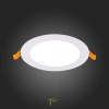 ST209.538.09 Св-к встр. Белый LED 1*9W 3000K 585Lm Ra80 110° IP20 D145xH8 90-265V Встраиваемые светильники ST LUCE
