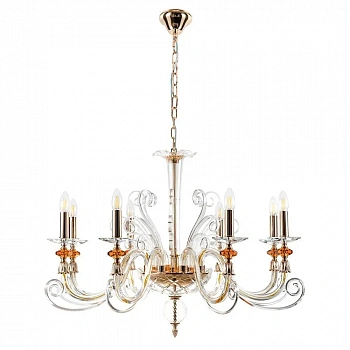 Crystal Lux CATARINA SP8 V2 GOLD/TRANSPARENT-COGNAC