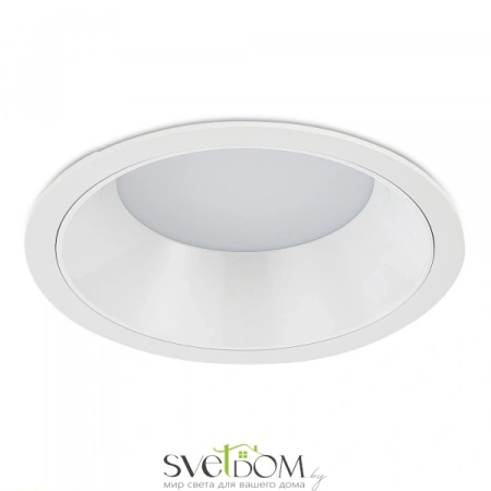 ST755.538.18 Св-к встр. Белый LED 1*18W 3000K 1 620Lm Ra80 120° IP20 D160xH60 100-240V Встраиваемые светильники ST LUCE