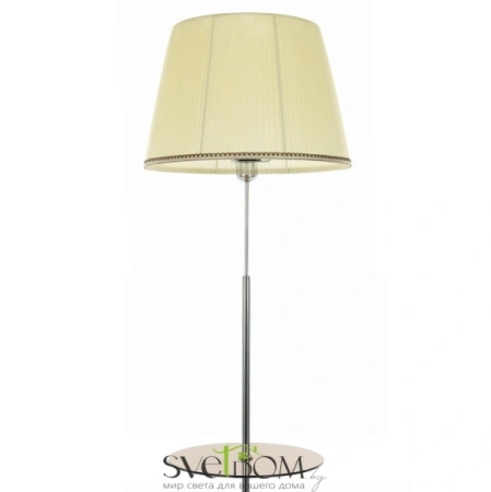 Citilux Линц CL402973T Торшер хром со столиком и кремовым абажуром CITILUX