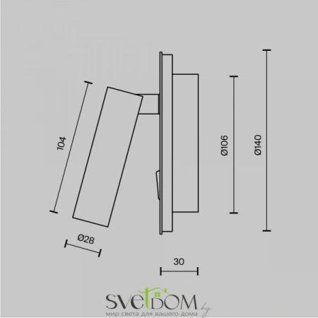 Настенные светильники C176-WL-01-6W-B Maytoni | Svetdom.by