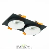 ST206.428.02 Св-к встр. Черный GU10 2*50W  IP20 L175xW92xH38 220V Без ламп Встраиваемые светильники ST LUCE
