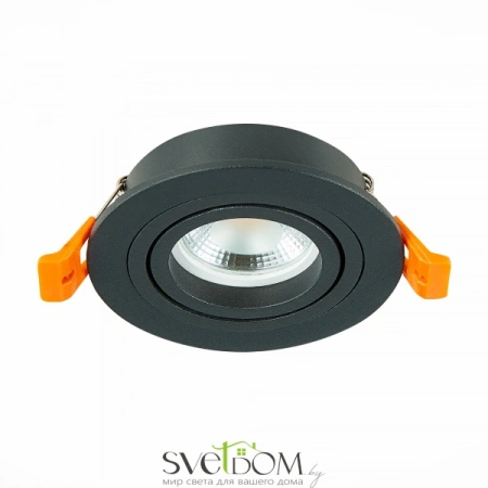 ST251.418.01 Св-к встр. Черный GU10 1*50W  IP20 L90xW90xH27 220V Без ламп Встраиваемые светильники ST LUCE