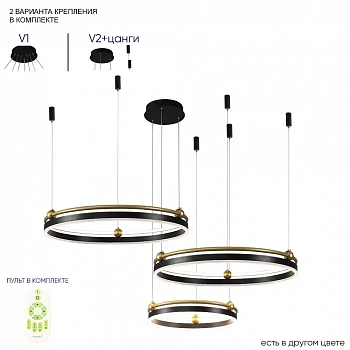 Crystal Lux FERNANDO SP158W LED BLACK/GOLD