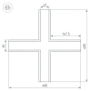 Крестовина SL-LINIA65-F Arlight 030127 Arlight