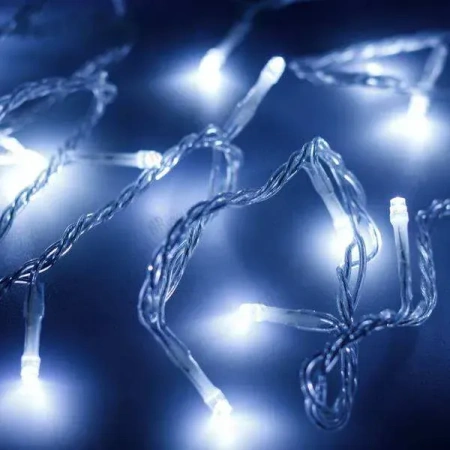 ARLIGHT Светодиодная гирлянда ARD-STRING-HOME-5000-CLEAR-50LED-FLASH WHITE (230V, 3.5W) (Ardecoled, IP20)