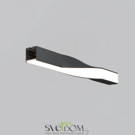 Радиусный профиль 35x35 Twist левый черный ALM-3535R-B-TL-90°-0.4M