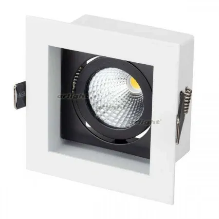 ARLIGHT Светильник CL-KARDAN-S102x102-9W Day (WH-BK, 38 deg) (Arlight, IP20 Металл, 3 года)