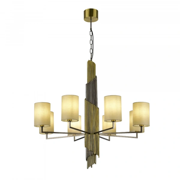 SL1638.303.08 Светильник подвесной ST-Luce Латунь/Серый E14 8*42W GLORIA