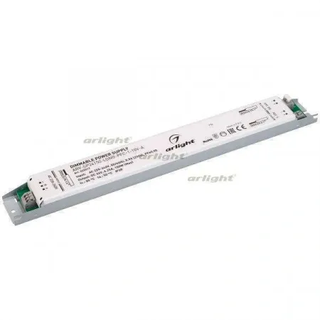 ARLIGHT Блок питания ARV-SP24150-LONG-PFC-1-10V-A (24V, 6.25A, 150W) (Arlight, IP20 Металл, 5 лет)