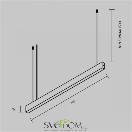 Подвесные светильники Maytoni P070PL-2.7-3-4K-B от Магазина Svetdom.by