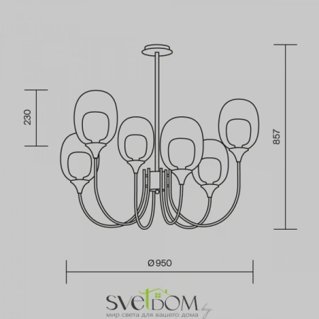 Подвесные светильники Maytoni MOD016PL-06BS от Магазина Svetdom.by