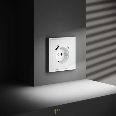 Накладка для розетки USB A+C Voltum S70 Белый VLS001002 Voltum VLS001002
