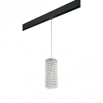 Lightstar PRO795324 Светильник д/1-фазн трека CRISTALLO 1х40W G9 ХРОМ/ЧЕРНЫЙ (795324+595007)