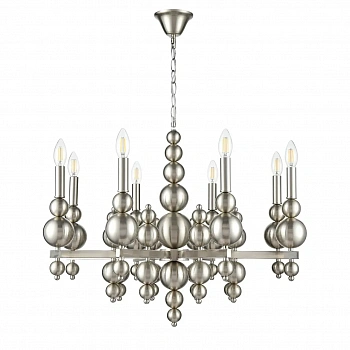 8107/8 MODERNI LN25 122 никель, металл Люстра Е14 8*40W 220V NANA