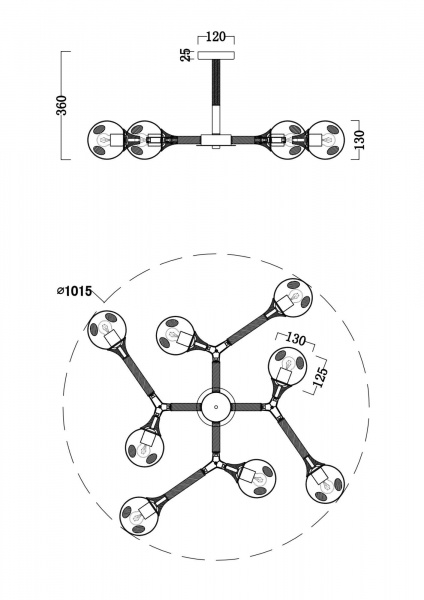 Потолочный светильник Freya FR5105CL-08W