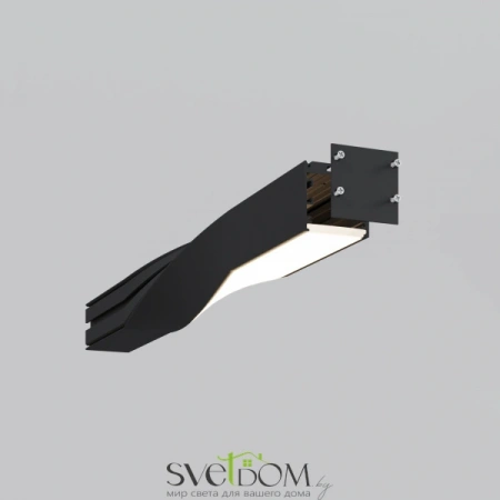 Радиусный профиль 35x35 Twist левый черный ALM-3535R-B-TL-90°-0.4M