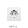 Розетки электрические с заземлением Voltum S70 VLS040101  Voltum VLS040101