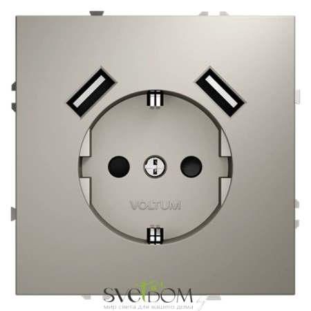 Розетка с USB, А+А Voltum S70 VLS040403  Voltum VLS040403