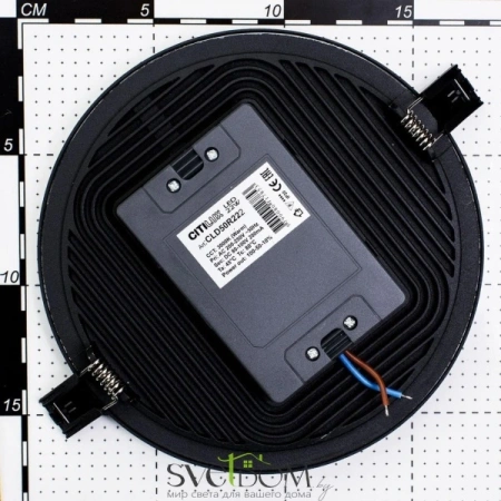 Citilux Омега CLD50R222 LED Встраиваемый светильник с диммером Чёрный CITILUX