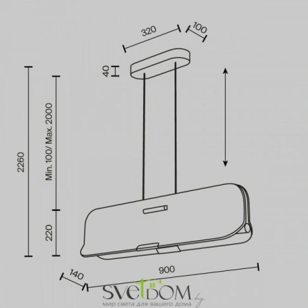 Подвесные светильники Maytoni MOD408PL-L12B3K от Магазина Svetdom.by