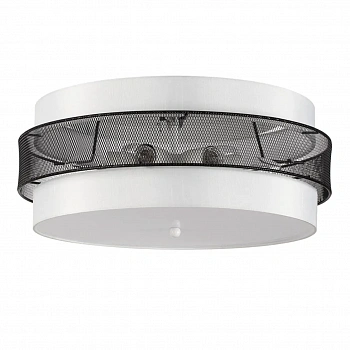 8002/6C MODERNI LN25 159 белый, черный металл/металл, текстиль Потолочный светильник Е27 6*60W 220V ANIMAISA