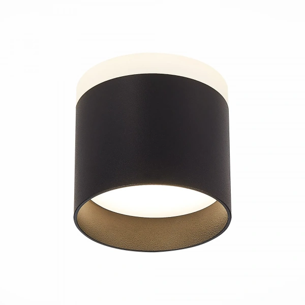 ST102.442.09 Светильник потолочный Черный LED 1*9W 4000K 702Lm Ra>80 120° IP20 D79xH75 170-240V Накладные светильники