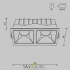 Встраиваемые светильники Maytoni DL043-02-15W3K-SQ-W от Магазина Svetdom.by