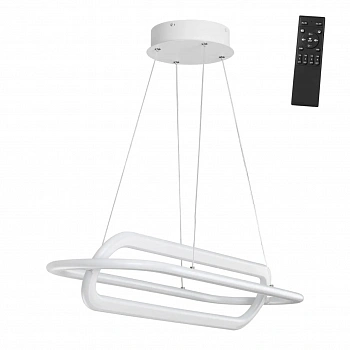 359172 OVER NT23 159 белый Светильник подвесной диммируемый, в комплекте пульт ДУ IP20 LED 4000К 116W 220V ONDO