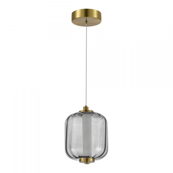 SL1193.313.01 Подвес ST-Luce Латунь/Дымчатый LED 1*10,8W 3000K SUMMER