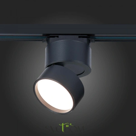 ST651.436.09 Св-к трек. Черный LED 1*9W 3000K 720Lm Ra>90 120° IP20 D85xH122 170-240VV Однофазная трековая система ST LUCE