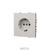 Розетки электрические с заземлением Voltum S70 VLS040102  Voltum VLS040102