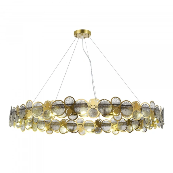 SL6133.313.16 Светильник подвесной ST-Luce Латунь/Дымчатый G9 LED 16*5W 4000K SWATCH