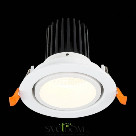 ST705.538.10 Св-к встр. Белый LED 1*10W 3000K 750Lm Ra>90 38° IP20 D102xH85 170-240V Встраиваемые светильники ST LUCE