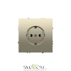 Розетки электрические с заземлением Voltum S70 VLS040103  Voltum VLS040103