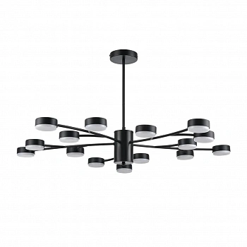 8117/15 COMFI LN25 195 черный, металл Люстра LED GX53 15*7W 220V TORINA